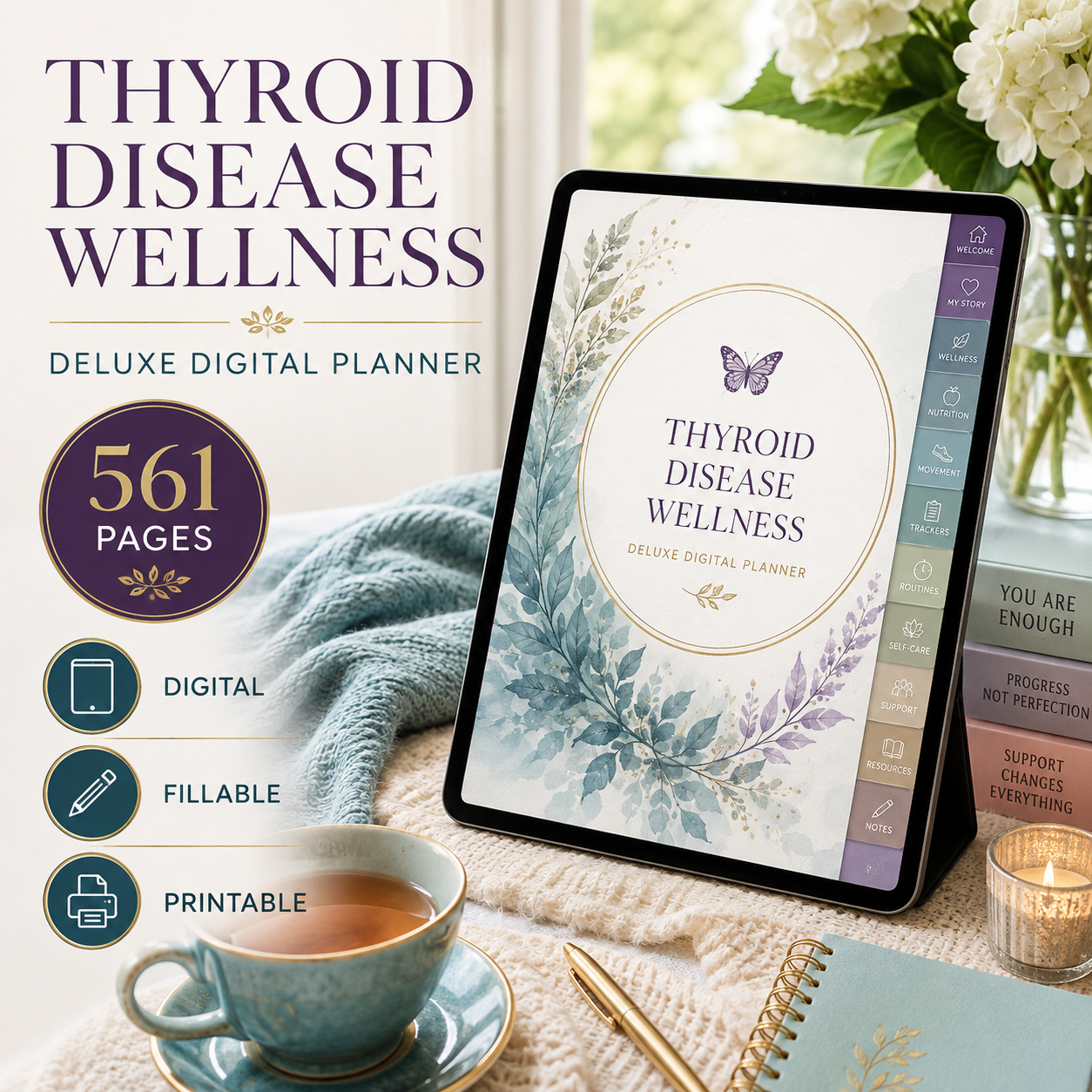 Thyroid Wellness Deluxe Digital Planner — listing image 09