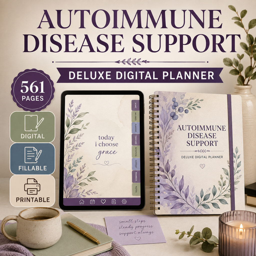 Autoimmune Disease Support Deluxe Digital Planner — listing image 02