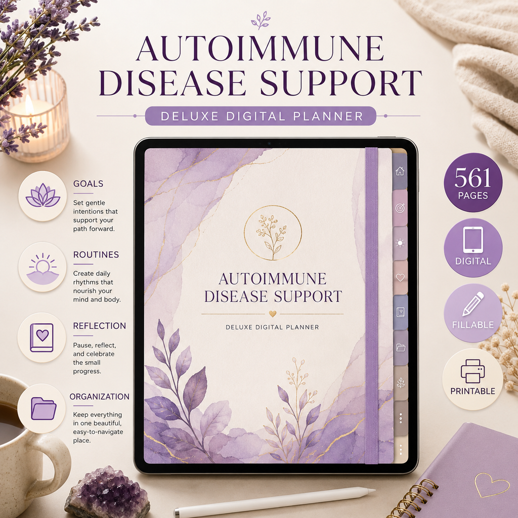 Autoimmune Disease Support Deluxe Digital Planner — listing image 06