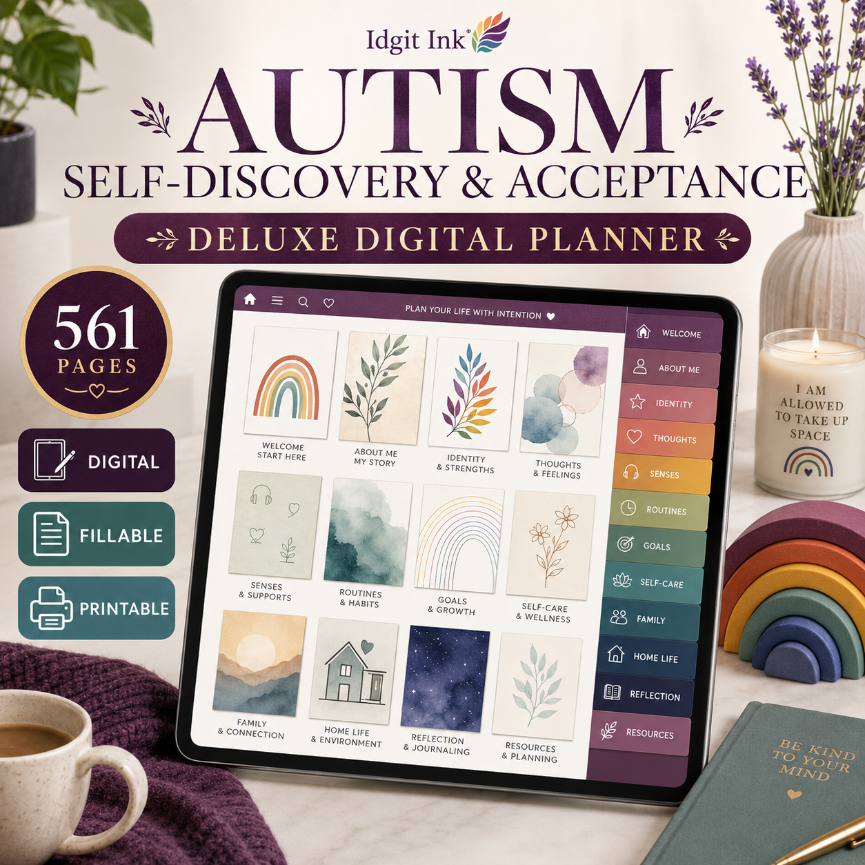 Autism Self-Discovery and Acceptance Deluxe Planner — listing image 03