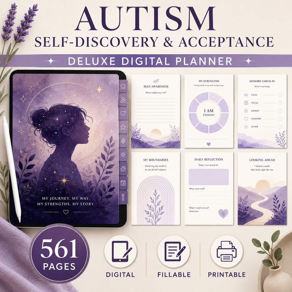 Autism Self-Discovery and Acceptance Deluxe Planner — listing image 04