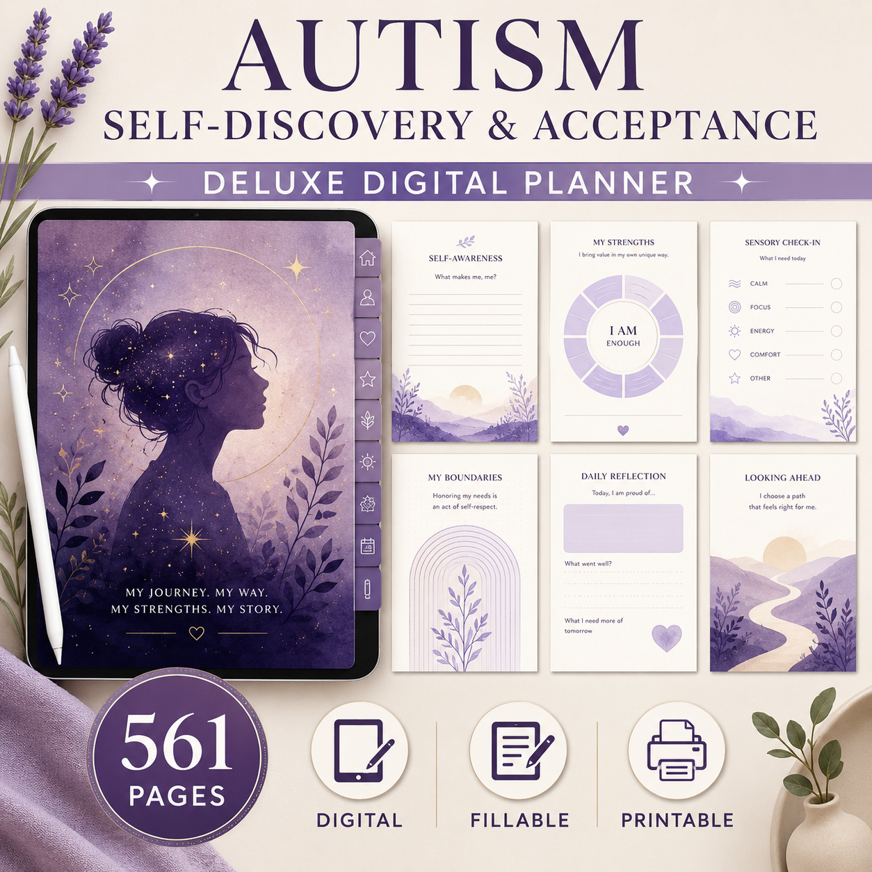 Autism Self-Discovery and Acceptance Deluxe Planner — listing image 04