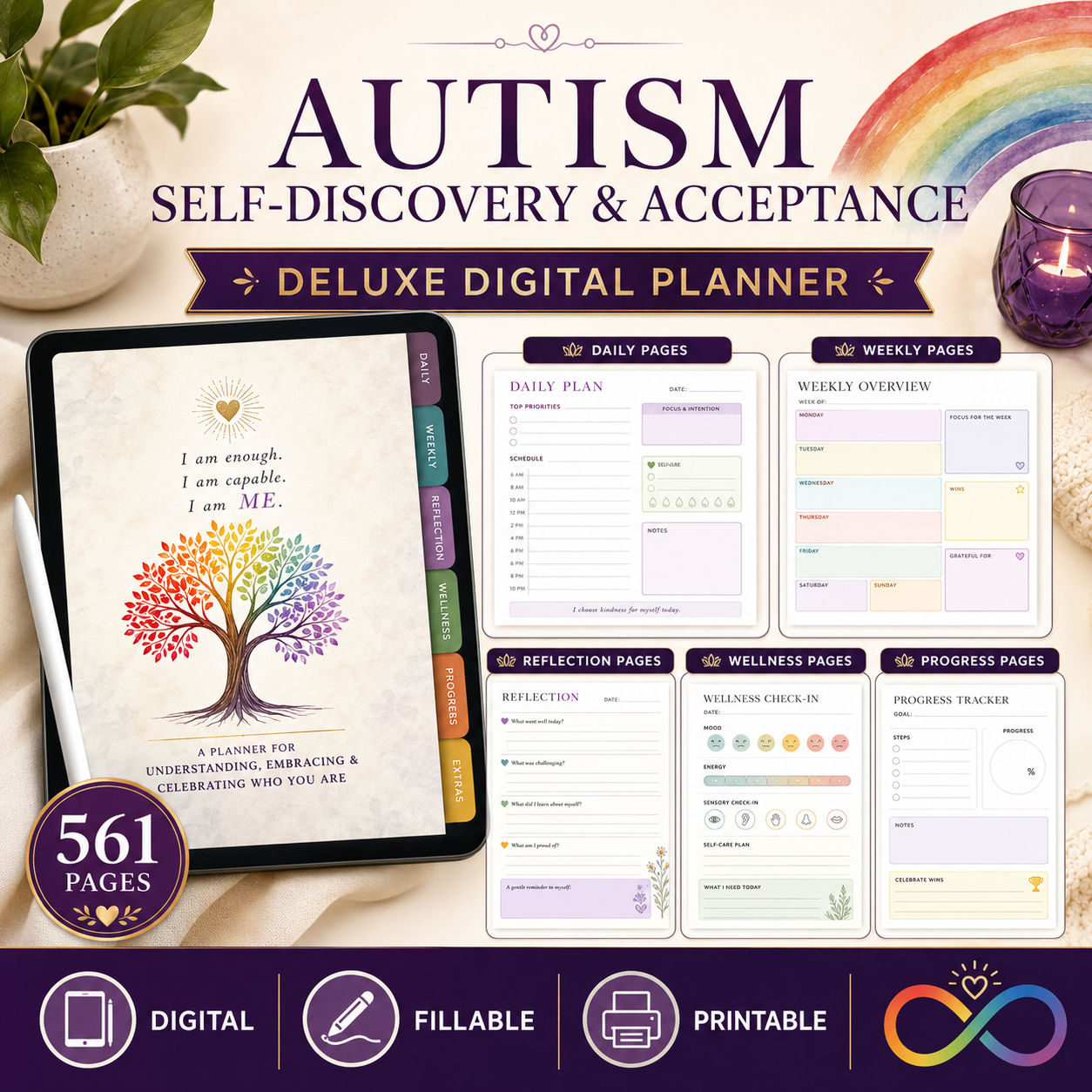 Autism Self-Discovery and Acceptance Deluxe Planner — listing image 05