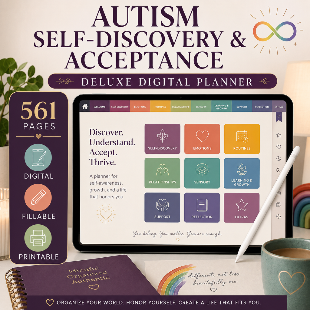 Autism Self-Discovery and Acceptance Deluxe Planner — listing image 06