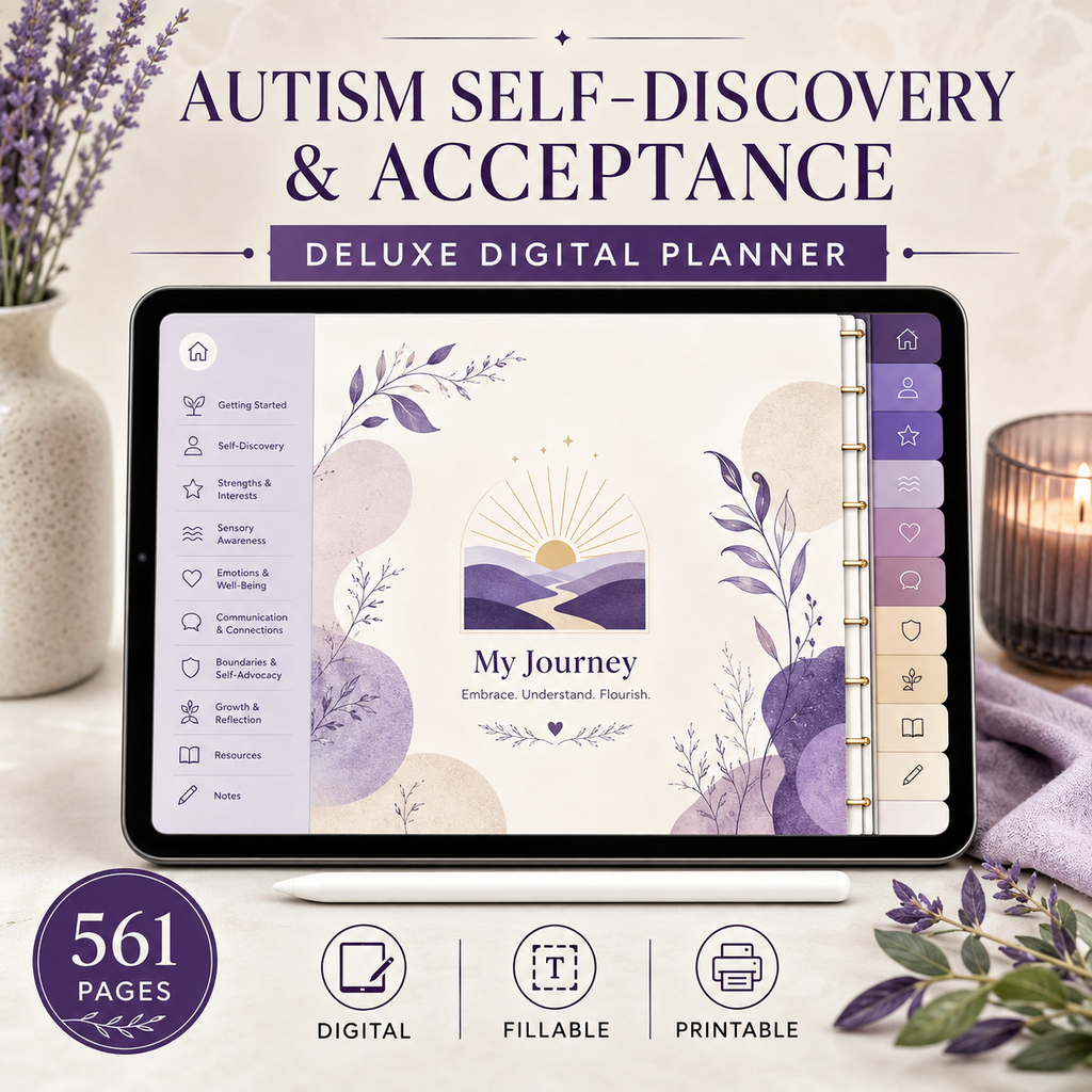 Autism Self-Discovery and Acceptance Deluxe Planner — listing image 07