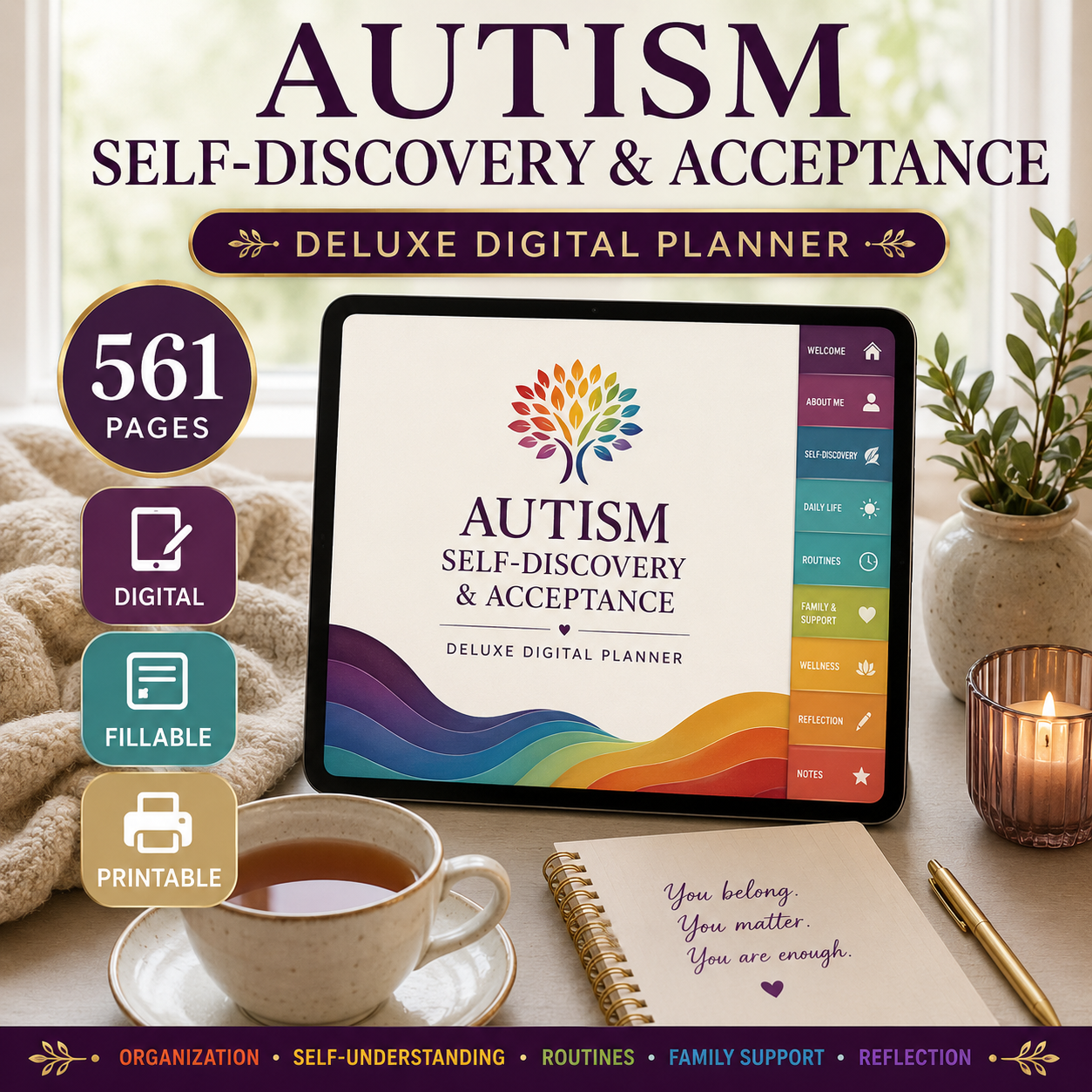 Autism Self-Discovery and Acceptance Deluxe Planner — listing image 09