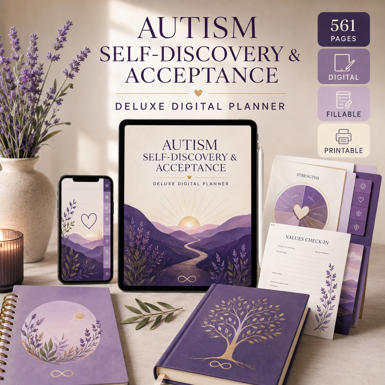 Autism Self-Discovery and Acceptance Deluxe Planner — listing image 10