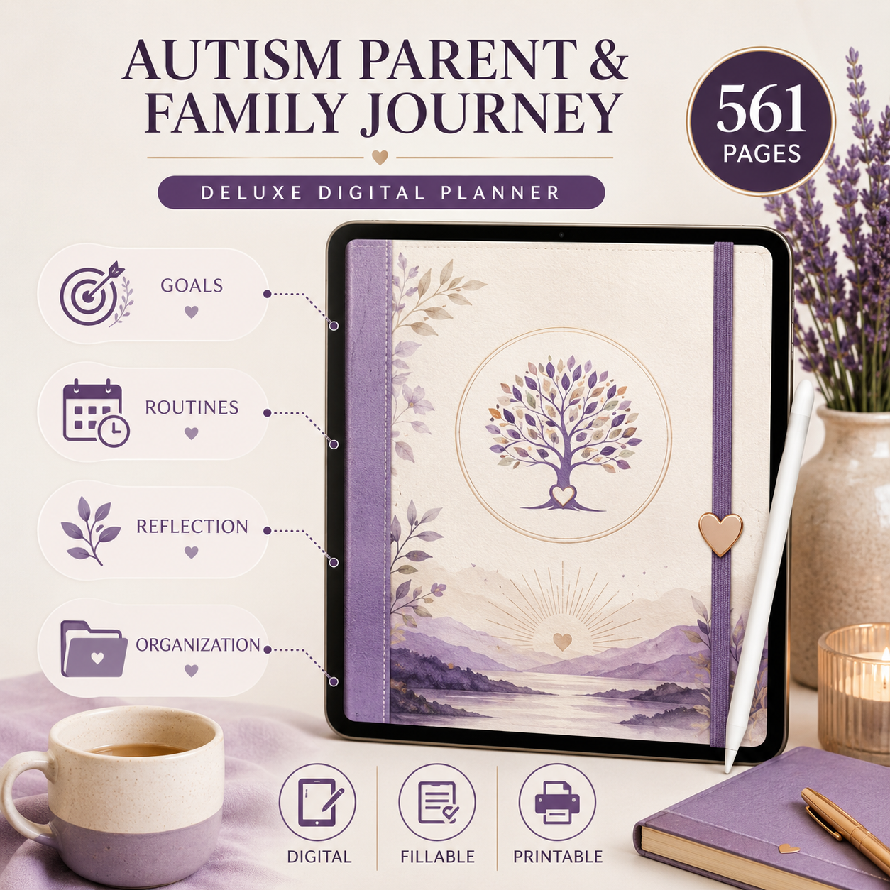 Autism Parent and Family Journey Deluxe Planner — listing image 05