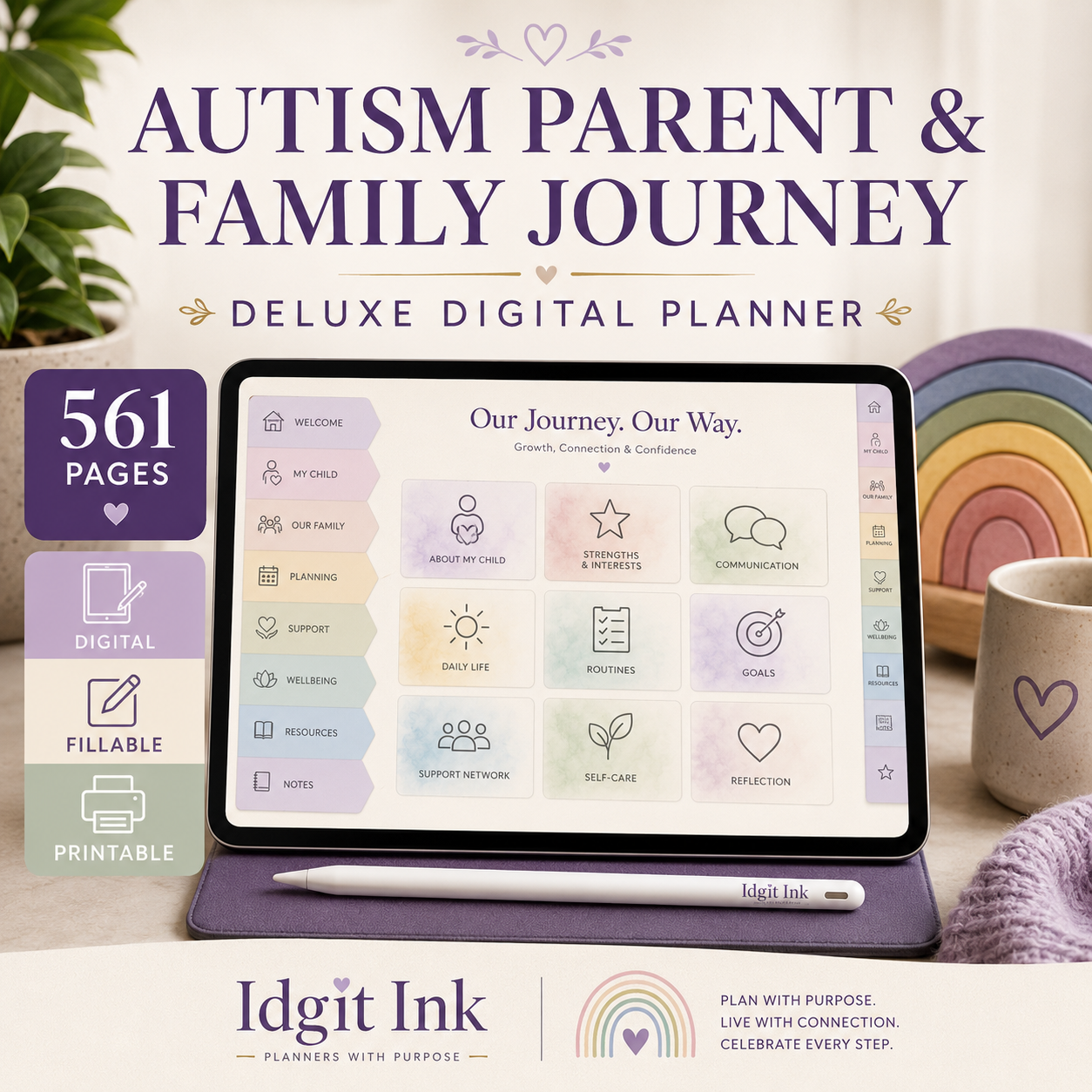 Autism Parent and Family Journey Deluxe Planner — listing image 06