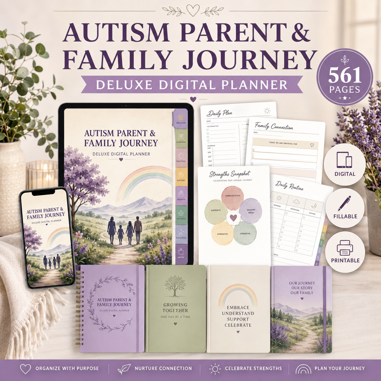 Autism Parent and Family Journey Deluxe Planner — listing image 09