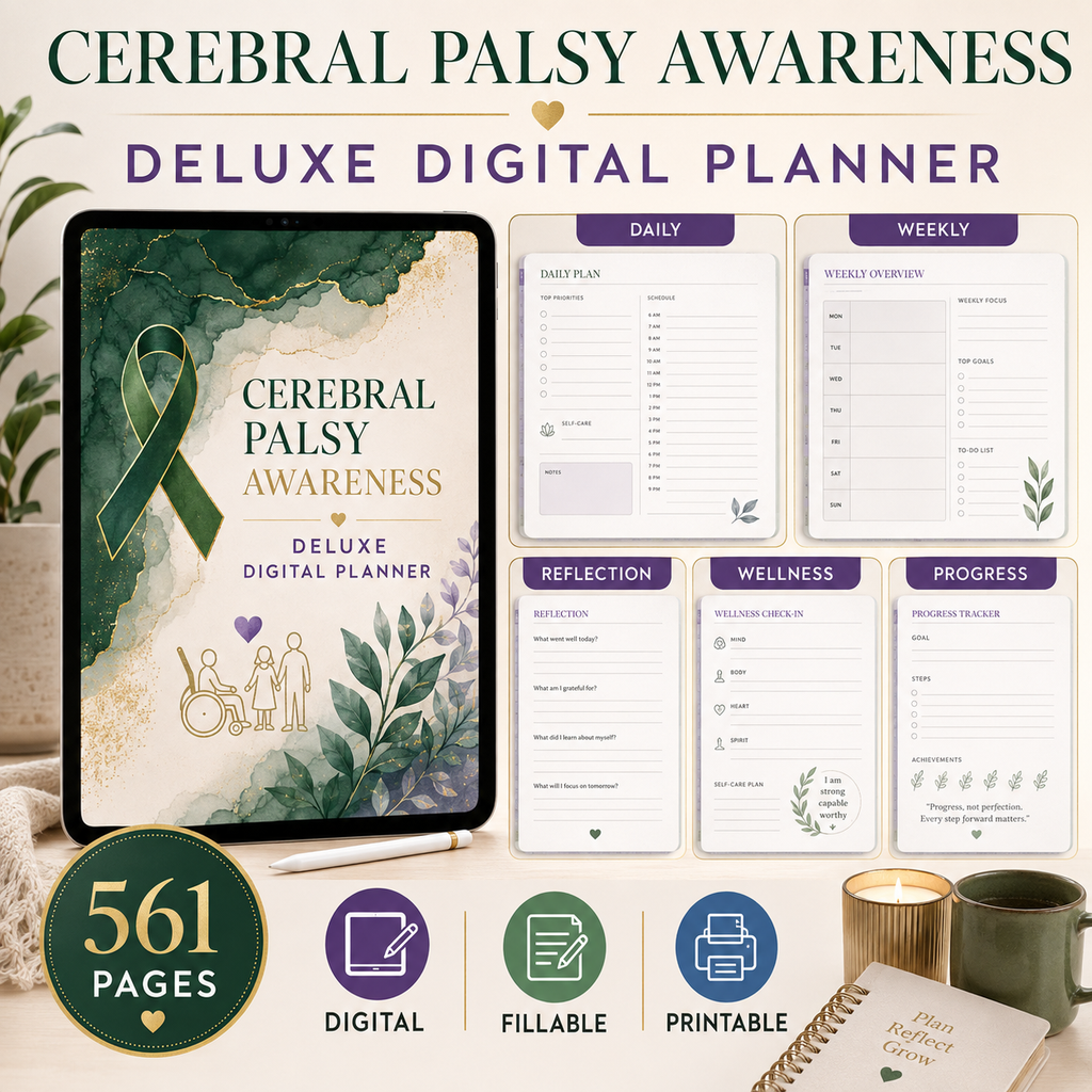 Cerebral Palsy Awareness and Advocacy Deluxe Planner — listing image 04