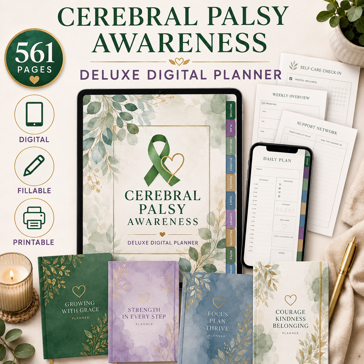 Cerebral Palsy Awareness and Advocacy Deluxe Planner — listing image 09
