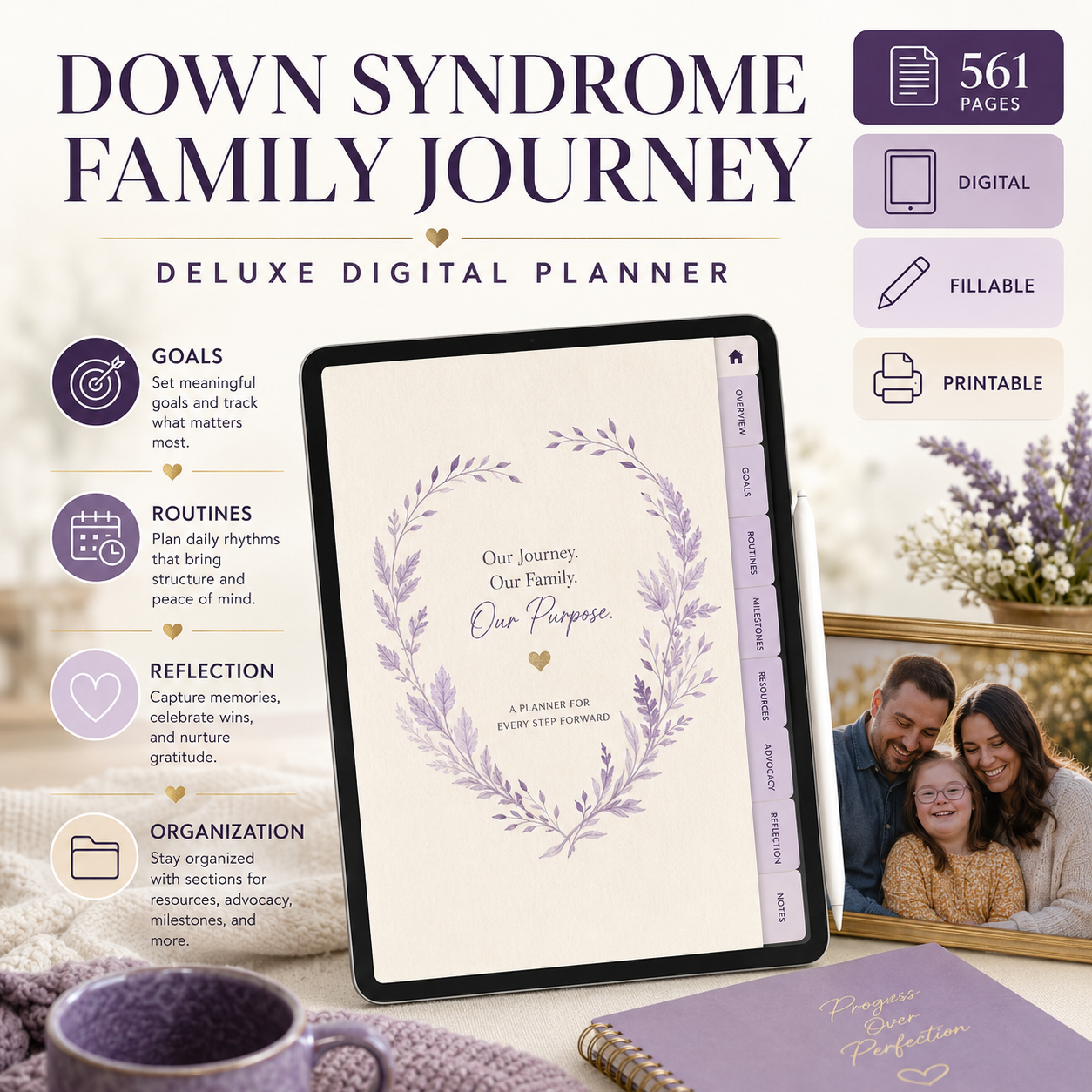 Down Syndrome Family Journey Deluxe Digital Planner — listing image 03