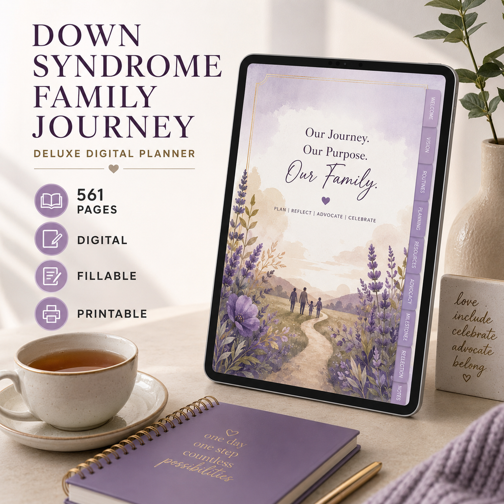 Down Syndrome Family Journey Deluxe Digital Planner — listing image 05
