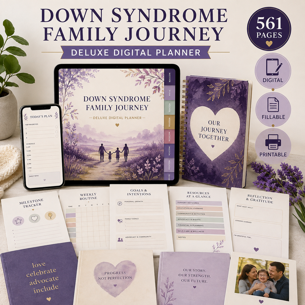 Down Syndrome Family Journey Deluxe Digital Planner — listing image 06