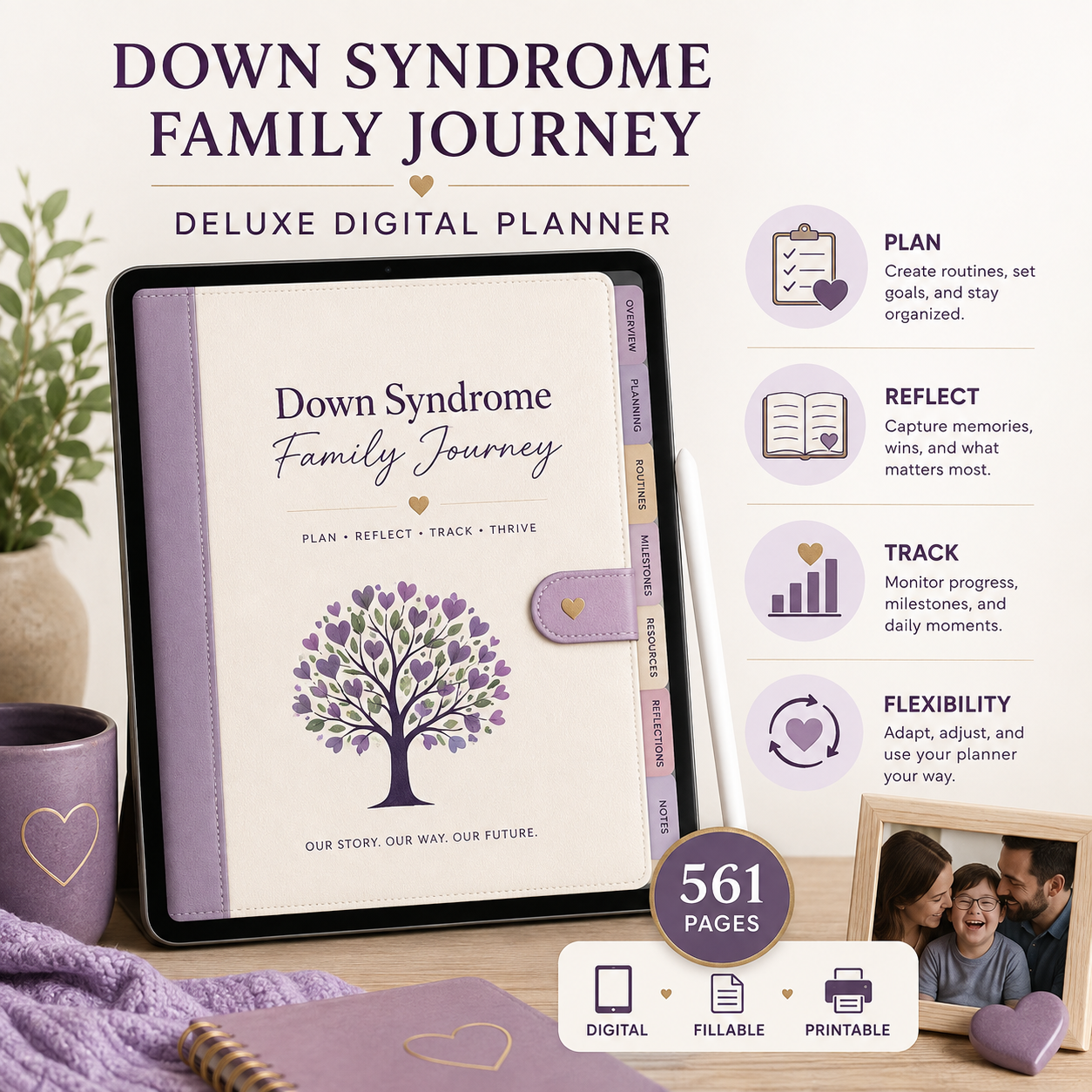 Down Syndrome Family Journey Deluxe Digital Planner — listing image 07