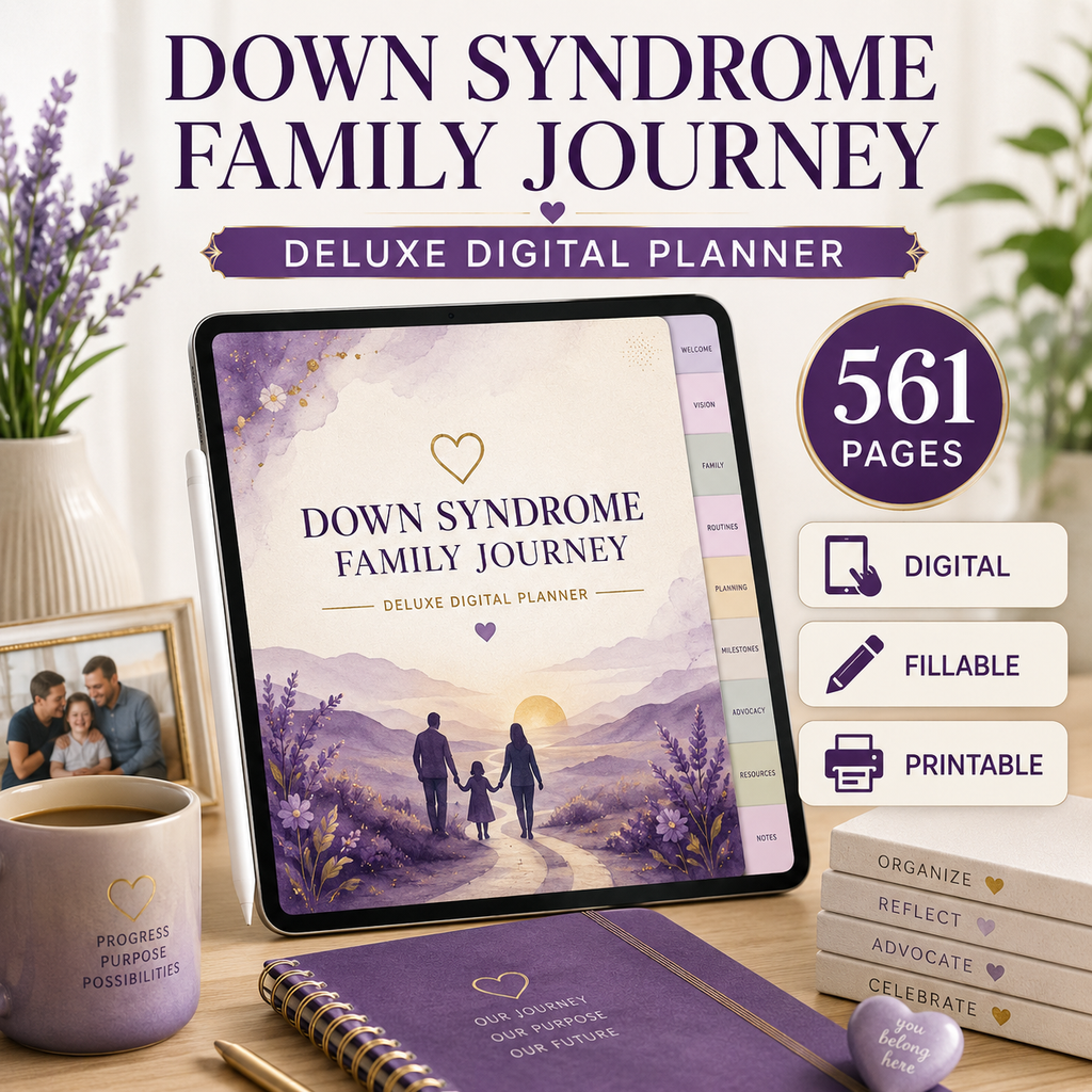 Down Syndrome Family Journey Deluxe Digital Planner — listing image 10