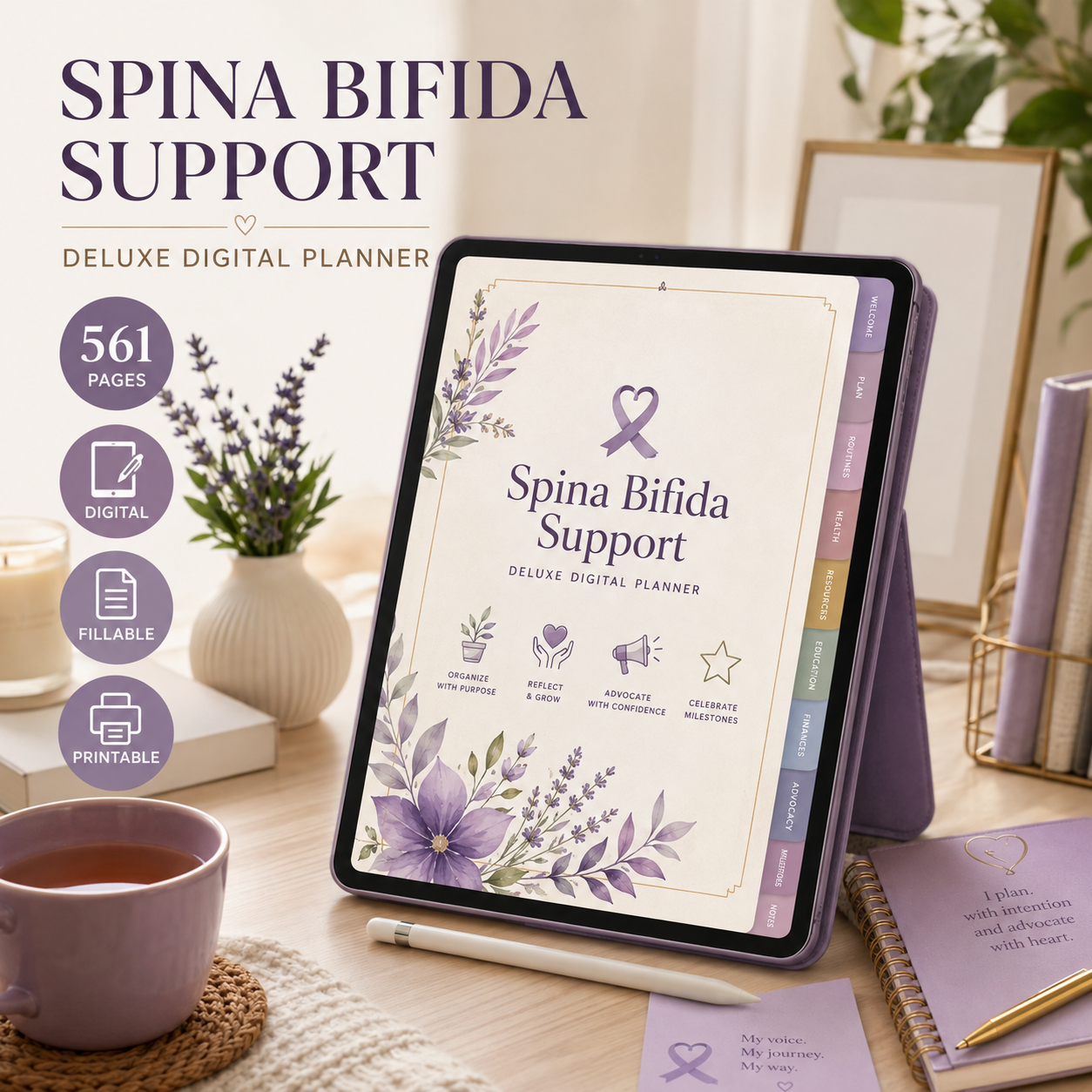 Spina Bifida Support Deluxe Digital Planner — listing image 05