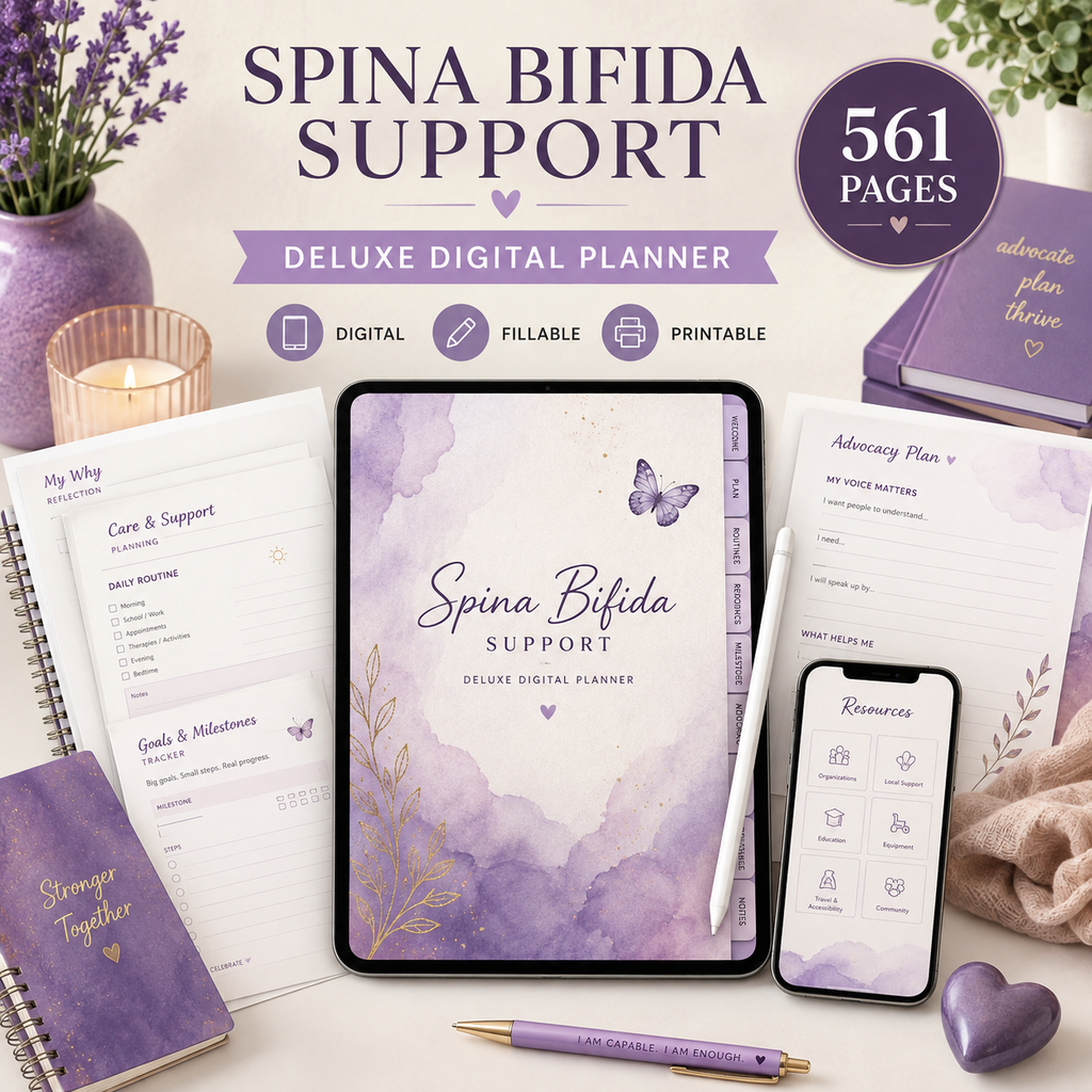 Spina Bifida Support Deluxe Digital Planner — listing image 06