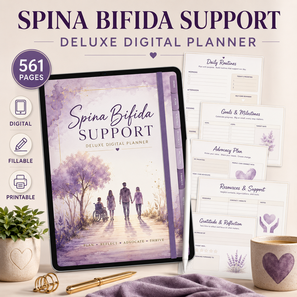 Spina Bifida Support Deluxe Digital Planner — listing image 08