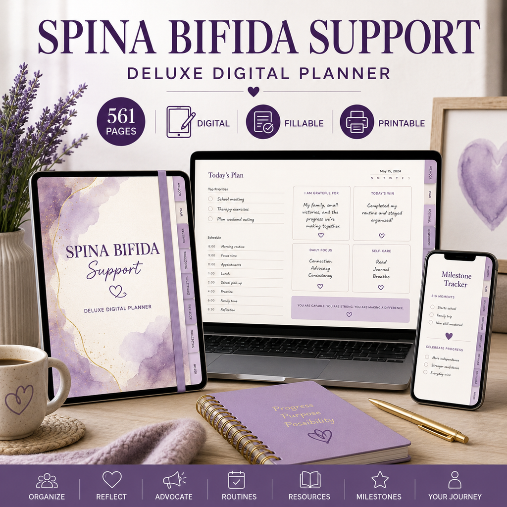 Spina Bifida Support Deluxe Digital Planner — listing image 09