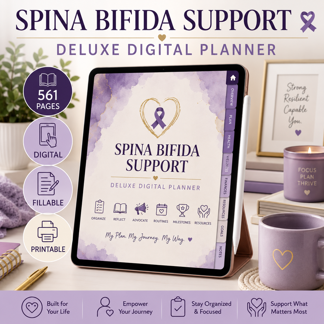 Spina Bifida Support Deluxe Digital Planner — listing image 10
