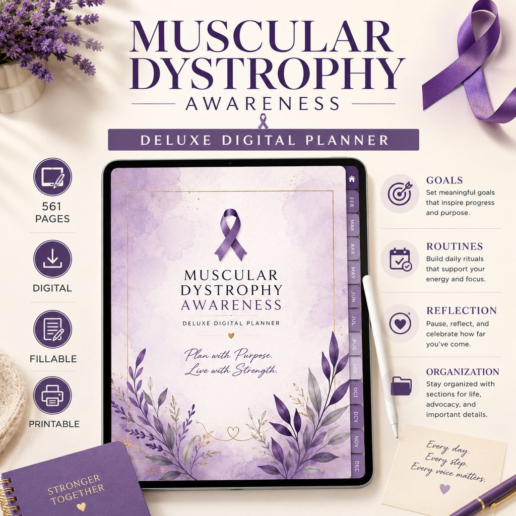 Muscular Dystrophy Awareness and Support Deluxe Planner — listing image 03