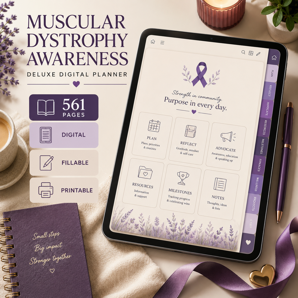 Muscular Dystrophy Awareness and Support Deluxe Planner — listing image 04