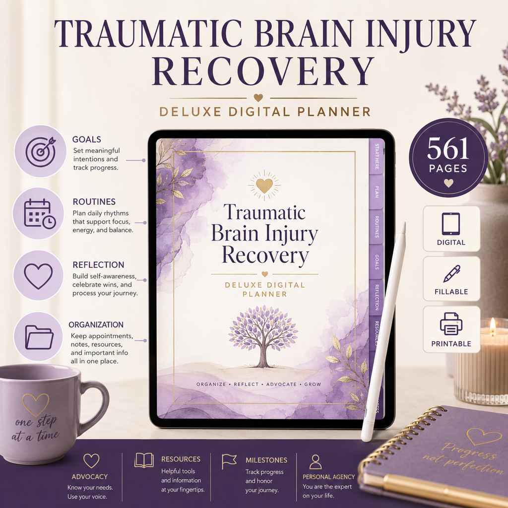 Traumatic Brain Injury Recovery Support Deluxe Planner — listing image 03