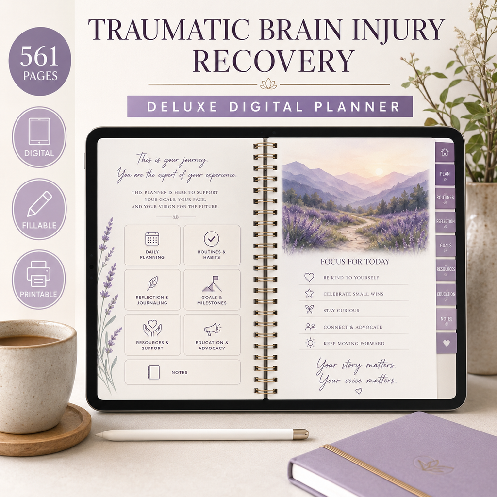 Traumatic Brain Injury Recovery Support Deluxe Planner — listing image 04