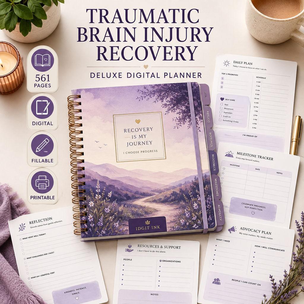 Traumatic Brain Injury Recovery Support Deluxe Planner — listing image 08