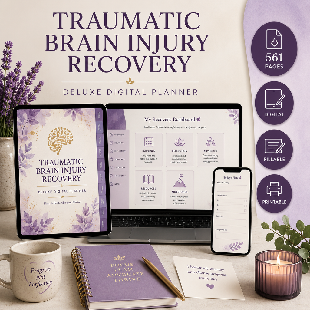 Traumatic Brain Injury Recovery Support Deluxe Planner — listing image 09
