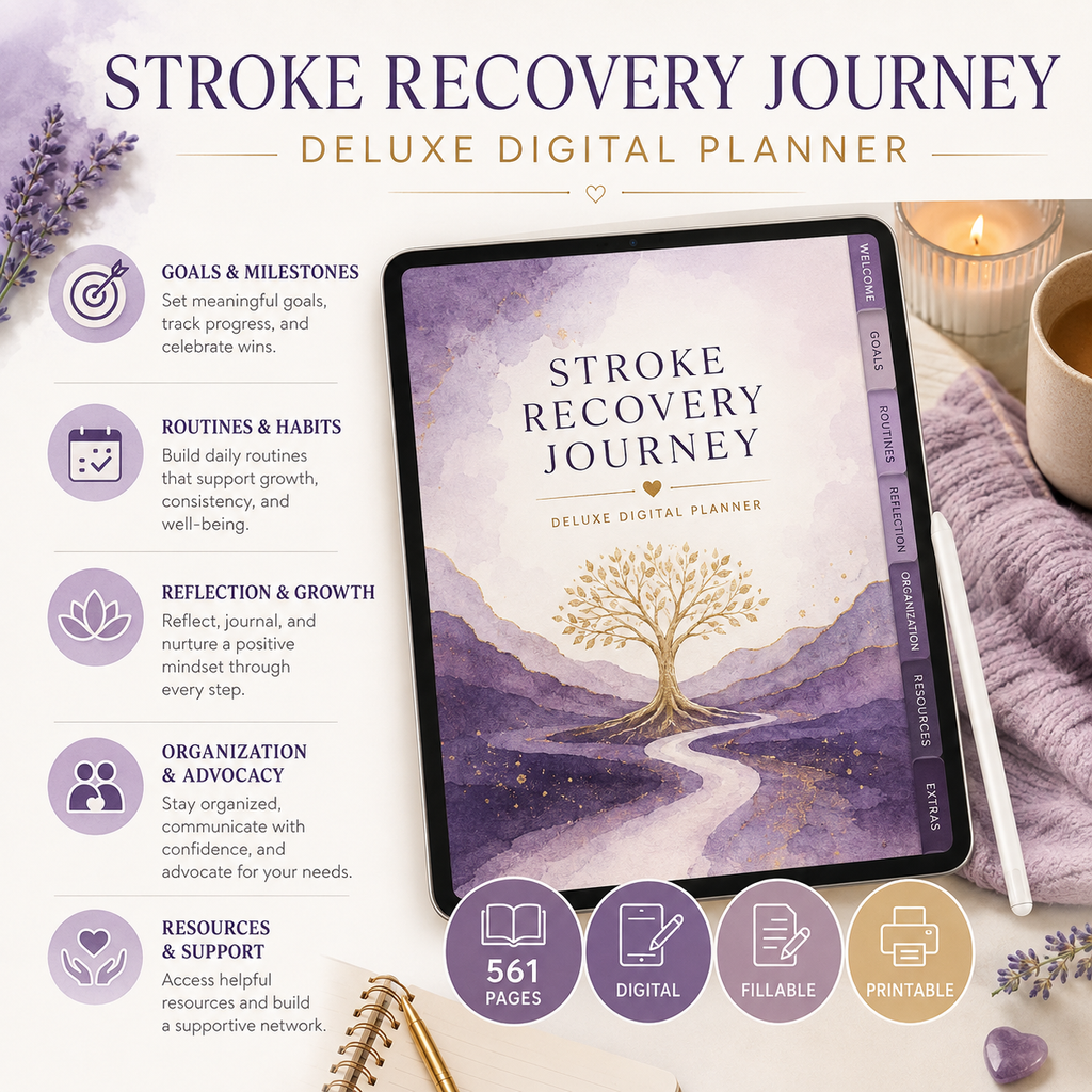 Stroke Recovery Journey Deluxe Digital Planner — listing image 03