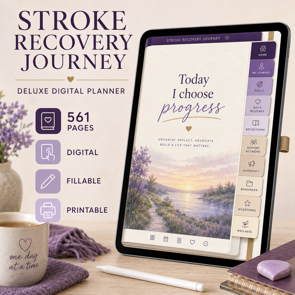 Stroke Recovery Journey Deluxe Digital Planner — listing image 04