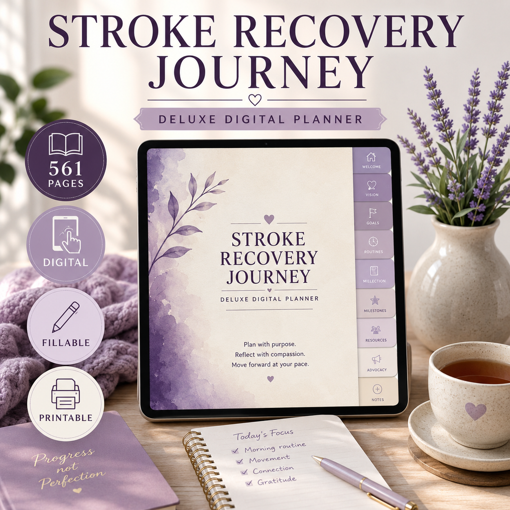 Stroke Recovery Journey Deluxe Digital Planner — listing image 05