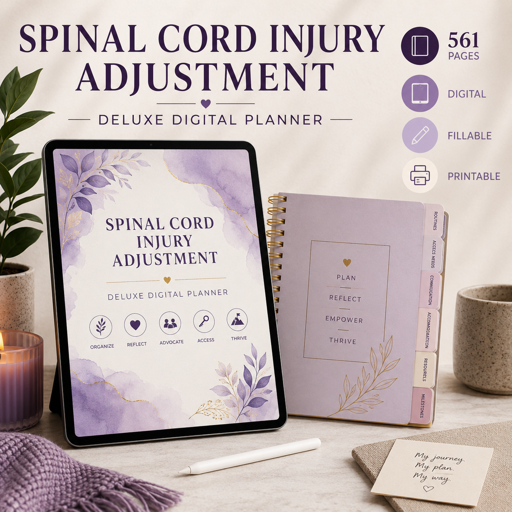 Spinal Cord Injury Adjustment Deluxe Digital Planner — listing image 01