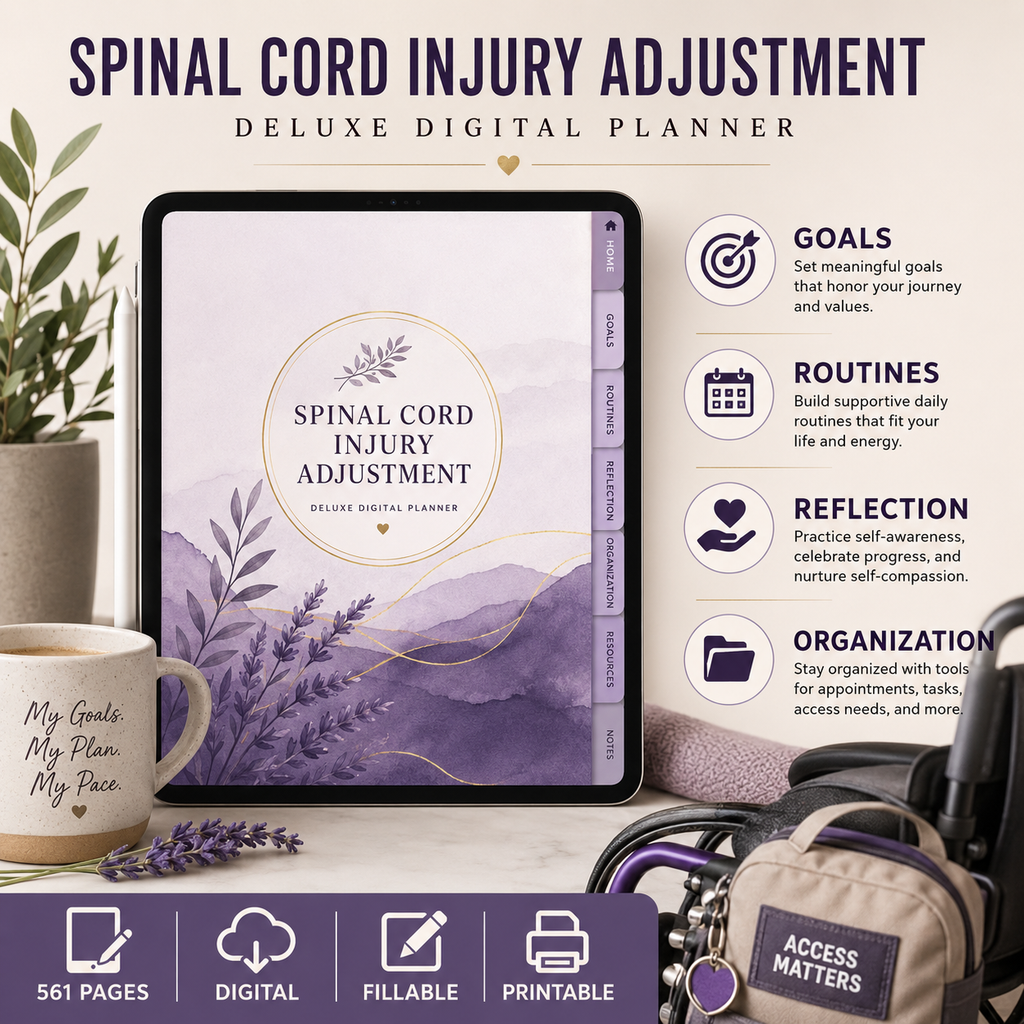 Spinal Cord Injury Adjustment Deluxe Digital Planner — listing image 03