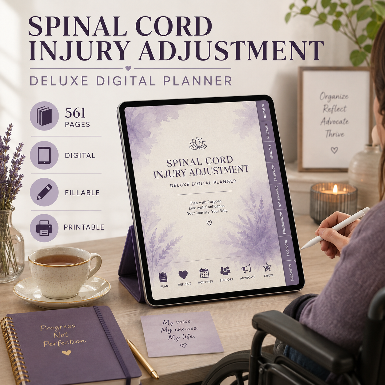 Spinal Cord Injury Adjustment Deluxe Digital Planner — listing image 05