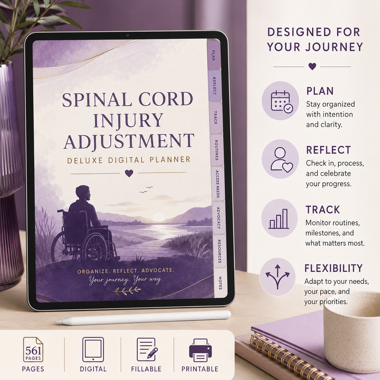 Spinal Cord Injury Adjustment Deluxe Digital Planner — listing image 07