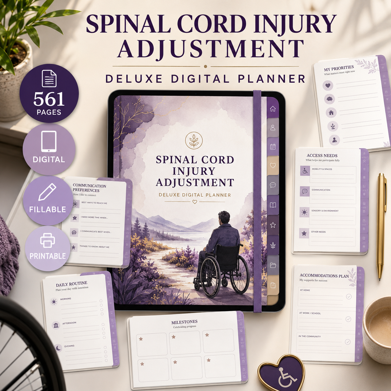 Spinal Cord Injury Adjustment Deluxe Digital Planner — listing image 08