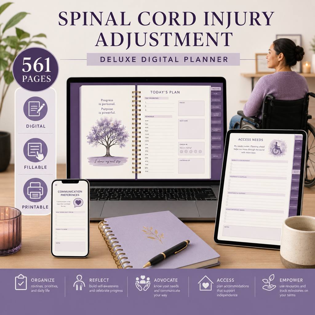 Spinal Cord Injury Adjustment Deluxe Digital Planner — listing image 09