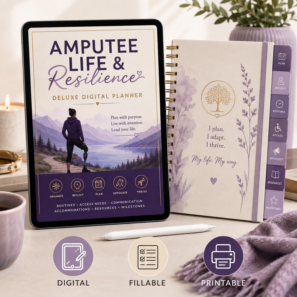 Amputee Life and Resilience Deluxe Digital Planner — listing image 01