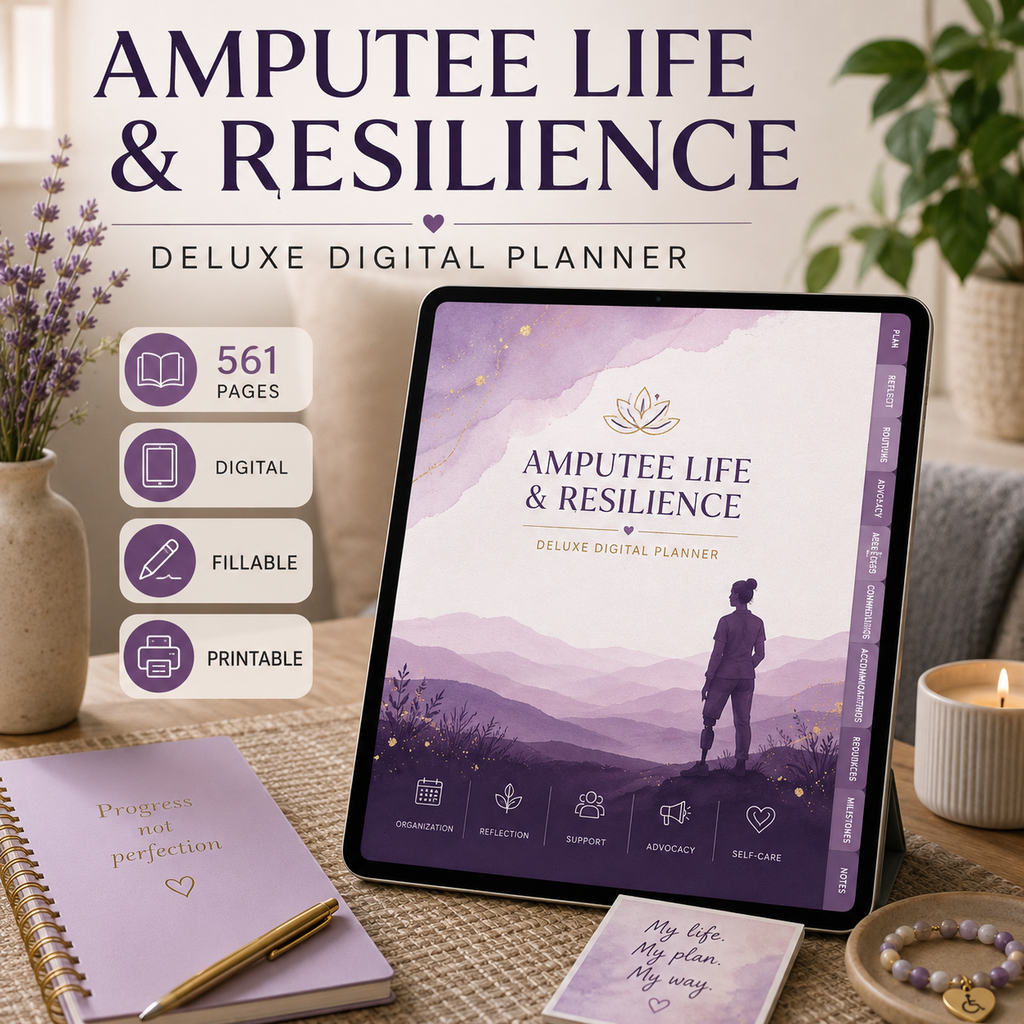 Amputee Life and Resilience Deluxe Digital Planner — listing image 05