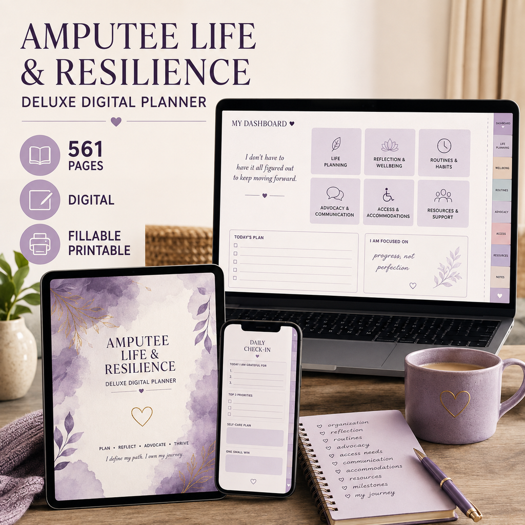Amputee Life and Resilience Deluxe Digital Planner — listing image 09