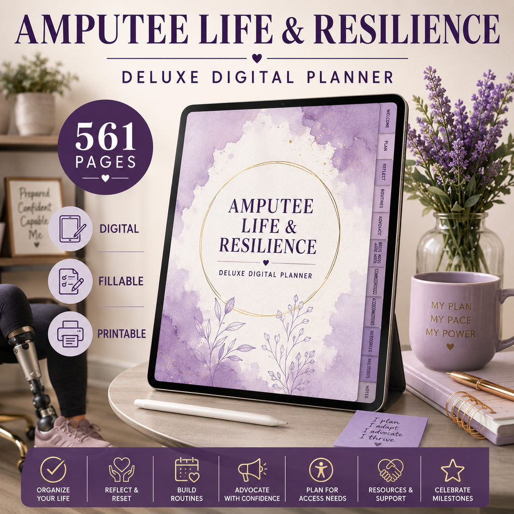 Amputee Life and Resilience Deluxe Digital Planner — listing image 10