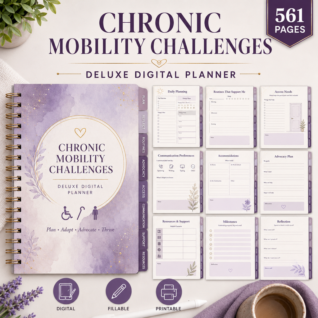 Chronic Mobility Challenges Deluxe Digital Planner — listing image 02