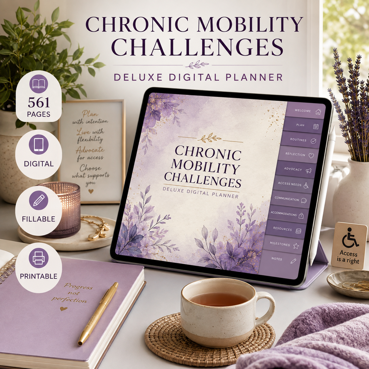 Chronic Mobility Challenges Deluxe Digital Planner — listing image 05