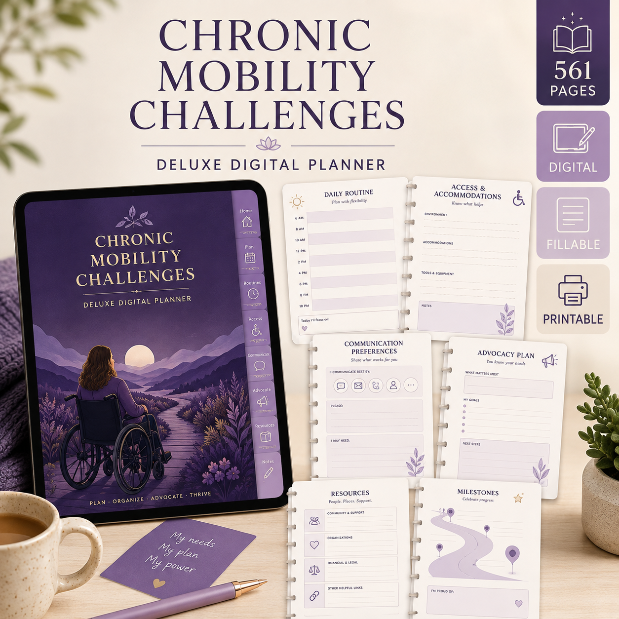 Chronic Mobility Challenges Deluxe Digital Planner — listing image 08