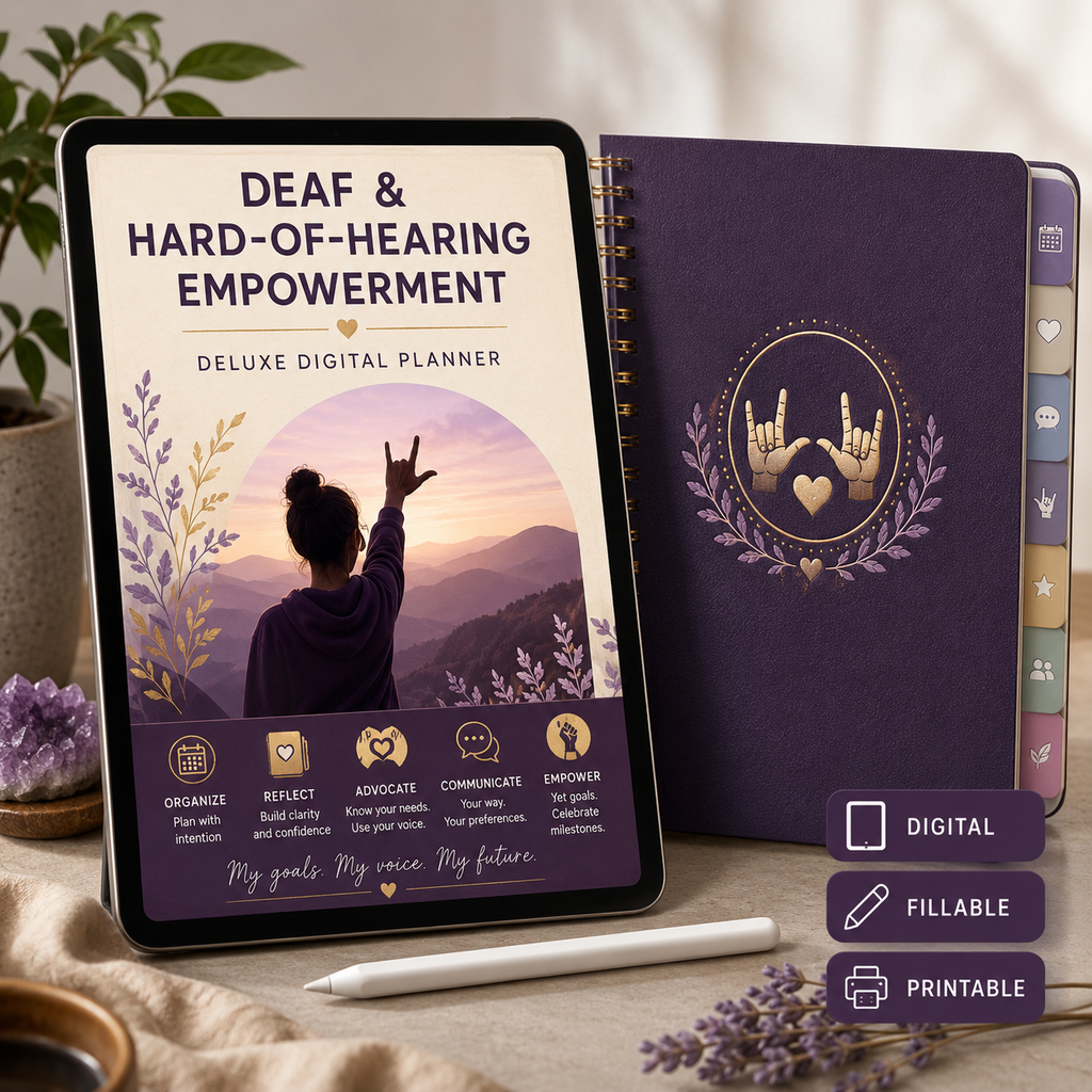 Deaf and Hard-of-Hearing Empowerment Deluxe Planner — listing image 01