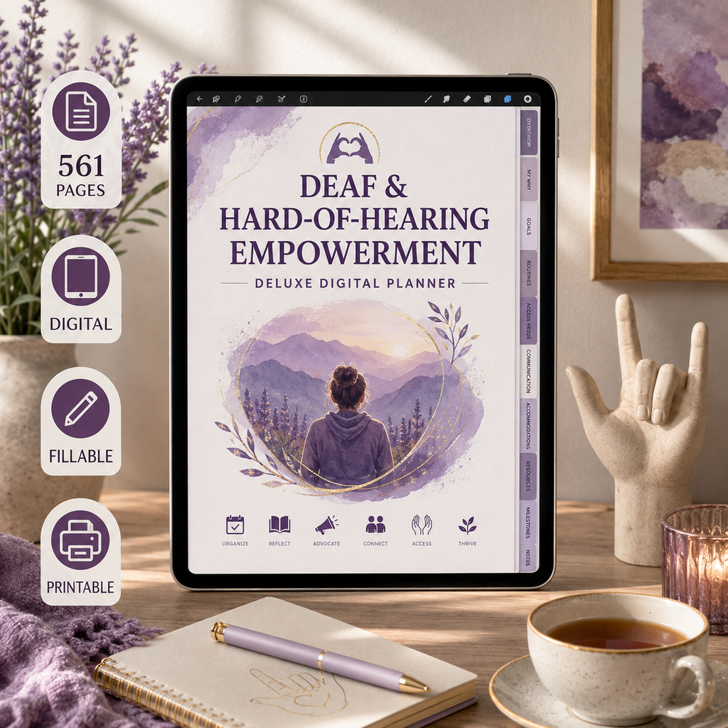 Deaf and Hard-of-Hearing Empowerment Deluxe Planner — listing image 05